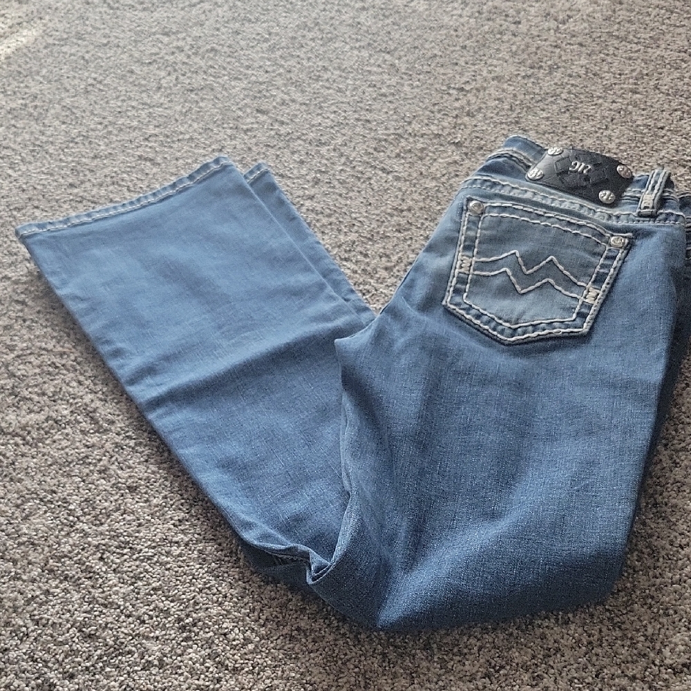 Miss Me Boot Cut Jeans in Classic Blue